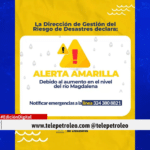 alerta amarilla en Barrancabermeja por aumento del río Magdalena, nivel del río Magdalena en Barrancabermeja, alerta por crecimiento del río Magdalena, riesgo de inundaciones en Barrancabermeja, zonas ribereñas del río Magdalena, monitoreo del río Magdalena, aumento del caudal del río Magdalena, gestión del riesgo en Barrancabermeja, prevención de inundaciones en Barrancabermeja, vigilancia del río Magdalena