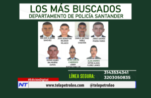 Cartel de los más buscados de Santander: autoridades ofrecen recompensas para capturar a requeridos por graves delitos