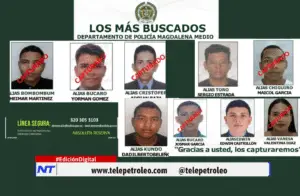 Cartel de los más buscados del Magdalena Medio: seis delincuentes ya fueron capturados