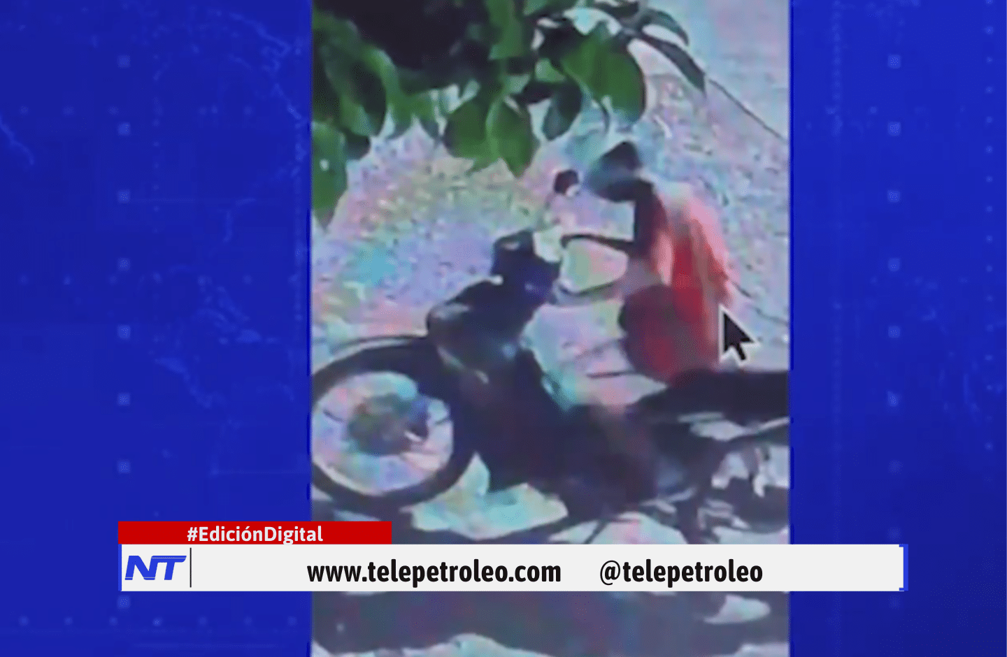 Hurto de motocicleta en Barrancabermeja quedó registrado en cámaras de seguridad del barrio Primero de Mayo