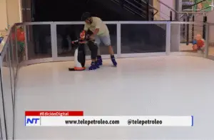 Pista de hielo sintético en San Silvestre la nueva atracción para disfrutar las vacaciones en Barrancabermeja