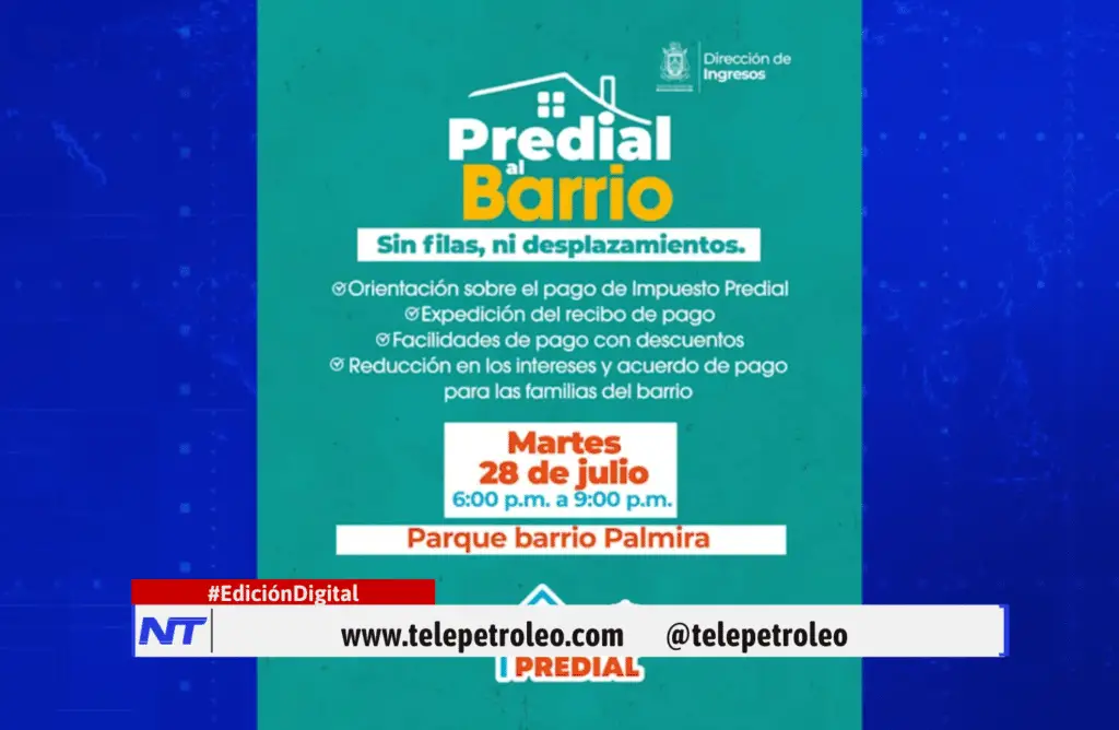 ¡Últimos 4 días! Predial al barrio en Palmira ofrece descuentos y asesorías tributarias