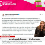 Laura Ahumada sobre porte de armas “¿Vamos a volver al paramilitarismo”