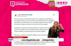 Laura Ahumada sobre porte de armas “¿Vamos a volver al paramilitarismo”